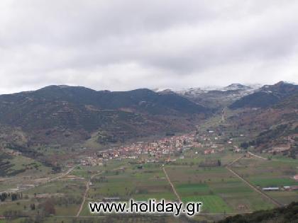 Panoramic view of Kalavrita village