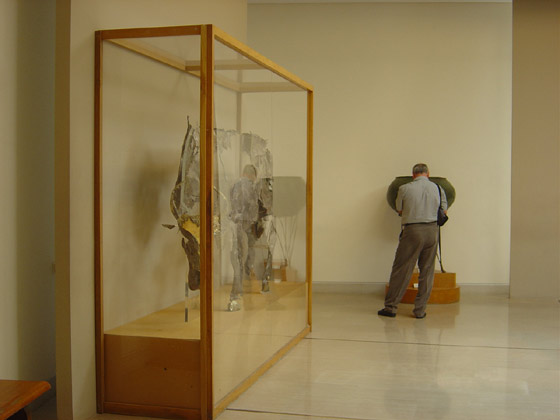 Silver Bull View of the permanent exhibition with the showcase of the silver bull