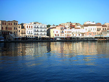 The Venetian port of Chania