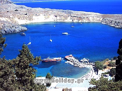 Lindos harbour