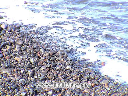 Vourvoulos beach The pebbles on the beach of Vourvoulos with the many beautiful colours. 