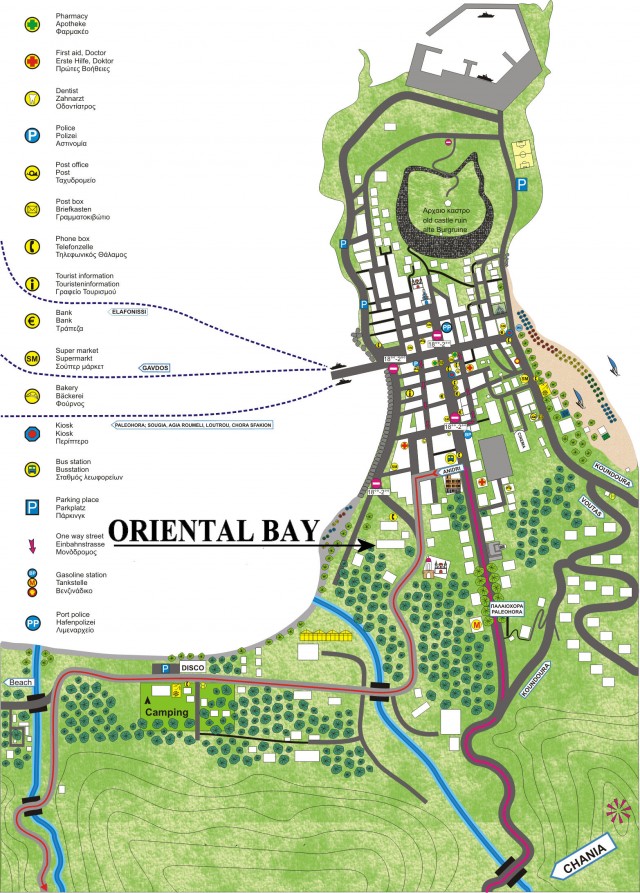 Map of Paleochora