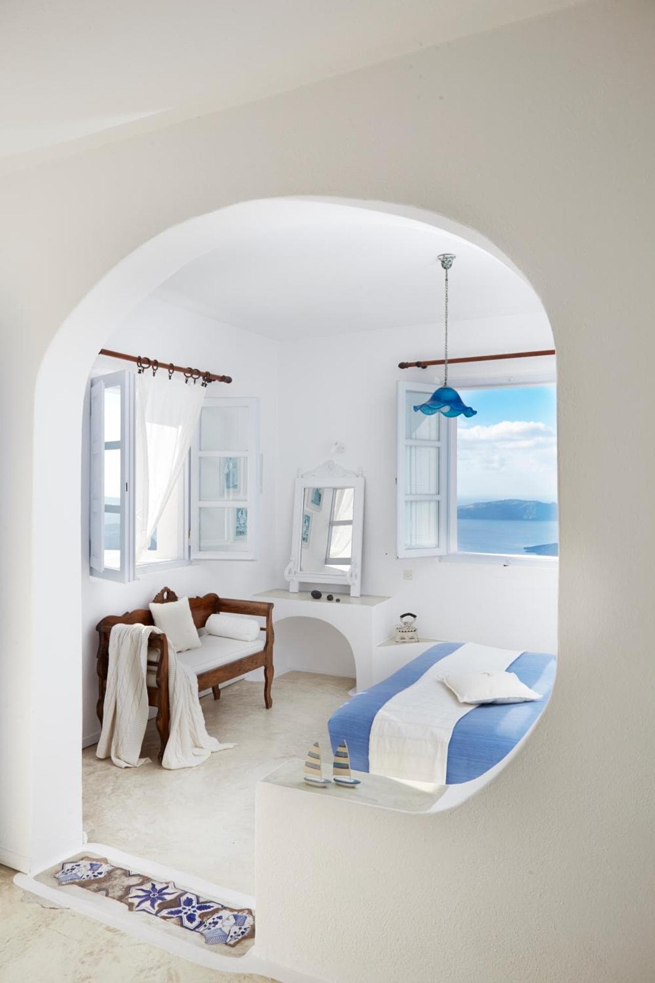 Superior Double with Outdoor Plunge Pool and Caldera View