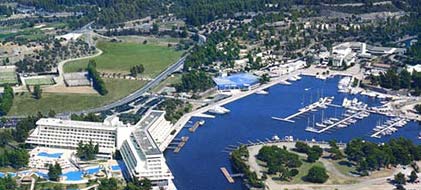 The new seaplane airport in Porto Carras
